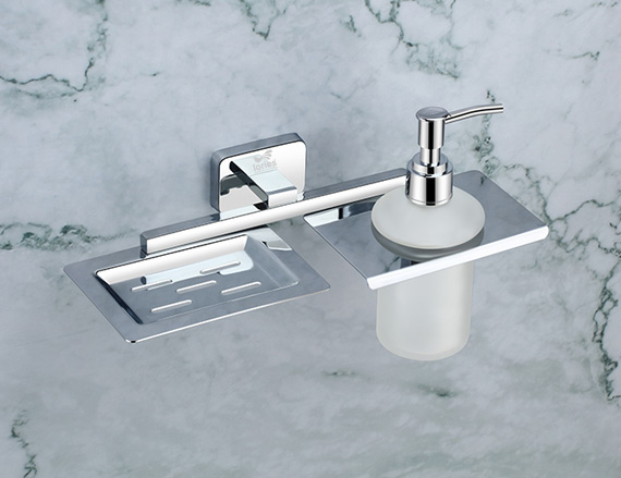 Soap Dish With Liquid Dispenser