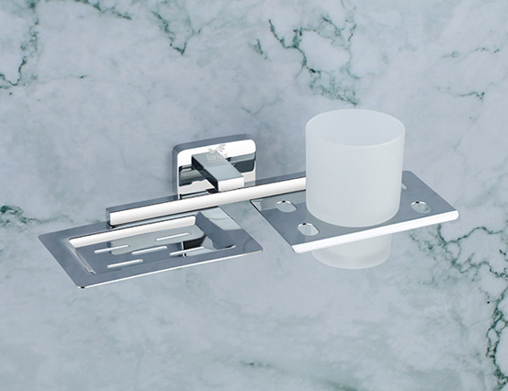 Soap Dish With Tumbler Holder