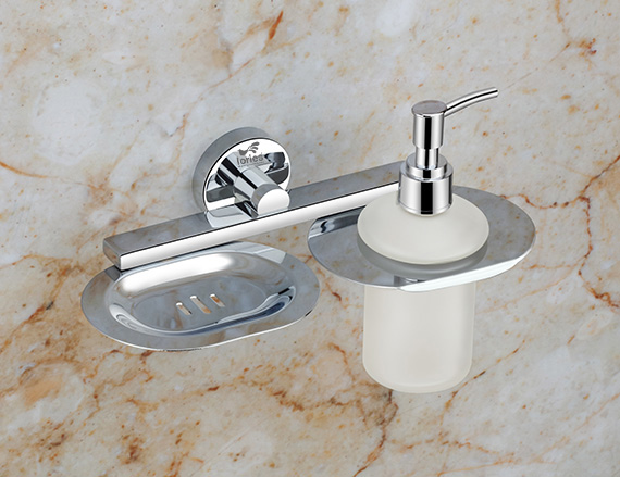 Soap Dish With Liquid Dispenser